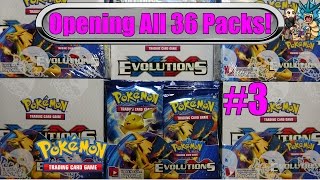 XY Evolutions booster box 3 Opening all 36 packs Pokemon TCG unboxing [upl. by Tobin]