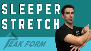 Sleeper Stretch for Shoulder Capsule Tightness  San Diego Chiropractor [upl. by Leasi]