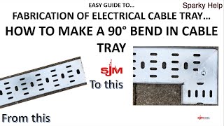 Make a 90 Bend in Electrical Cable Tray [upl. by Geordie569]