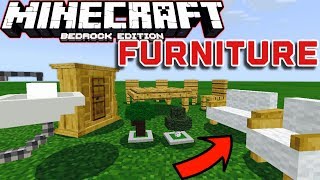 MCPE FURNITURE How To Get FURNITURE In Minecraft PE 1114 [upl. by Brunelle]