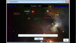 Visual Basic  Typing Game [upl. by Fin315]