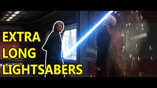 STAR WARS with ULTRA LONG LIGHTSABERS [upl. by Adnert]