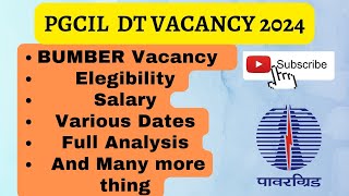 PGCIL RECRUITMENT 2024  PGCIL POWERGRID DTEDTC VACANCY 2024 pgcil vacancy2024 dtc dte [upl. by Farmelo404]