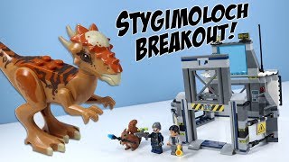 LEGO Jurassic World Fallen Kingdom Stygimoloch Breakout Speed Build 2018 [upl. by Ly757]