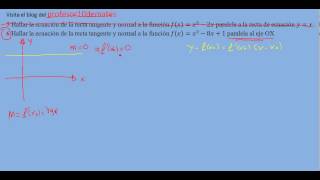 recta tangente y normal de una función en un punto 7 [upl. by Adnahsar]