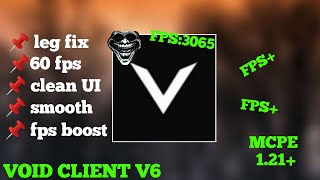 Void Client V6 For MCPE 121 FPS BOOST [upl. by Mcintyre]