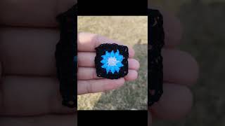 A Tiny Starburst granny square grannysquare miniature miniature shorts crochet [upl. by Htebazile817]