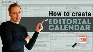 How to create an Editorial Calendar [upl. by Landers769]