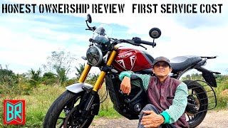 Triump Speed 400 Honest Ownership Review  First Service COST [upl. by Eriam]