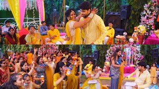 BEST COUPLE  HALDI CEREMONY GAMES  FTANCHOR RIDDHI VARIYA [upl. by Keram]