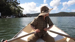 Artist Ana Pollak drawing on the Hawkesbury River [upl. by Funda]