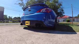 Genesis Coupe 20T straight pipe Backfire [upl. by Ecnerrat490]