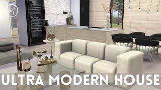 ULTRA MODERN HOUSE  Sims 4  CC SPEED BUILD [upl. by Akfir]