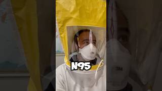 N95 Mask Fit Test 😷✔️laboratory safety health [upl. by Etnemelc]