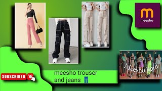 Jeans And Trouser From Meesho💕affordable prices 😱 [upl. by Desai973]