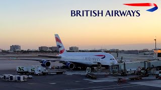 British Airways  A380  London Heathrow ✈ Miami FL  Club World [upl. by Collette9]