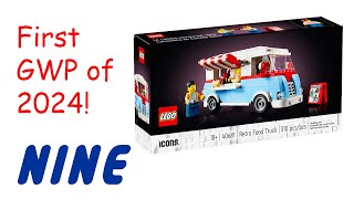 Lego January 2024 gift with purchase  Retro food truck 40681 [upl. by Etnaled]