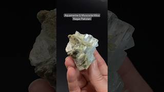 Aquamarine Crystals with Muscovite Mica Nagar Pakistan [upl. by Teddie]