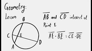 Geometry Intersecting Chord Theorem [upl. by Trinl]