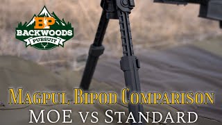 Magpul Bipod Comparison amp Review  Magpul MOE vs Standard Bipod [upl. by Mainis24]