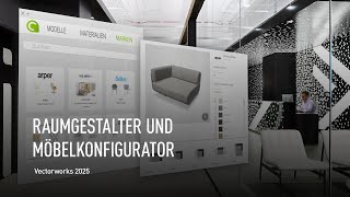 RAUMGESTALTER UND MÖBELKONFIGURATOR  Vectorworks 2025 [upl. by Angus]