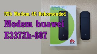 Unboxing Modem huawei E3372h 607 USb Modem 4G Rekomended [upl. by Centeno]