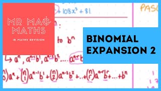 IB AASL Topic 1  Binomial Expansion Problem Solving [upl. by Dione]