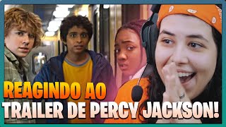 REAGINDO AO TRAILER DE PERCY JACKSON [upl. by Llednol695]