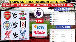 JADWAL LIGA INGGRIS PEKAN KE 7  MANCHESTER CITY VS FULHAM [upl. by Novahs408]