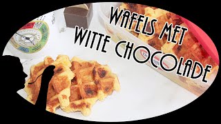 Wafels met witte chocolade  recept amp ingrediënten [upl. by Geirk]