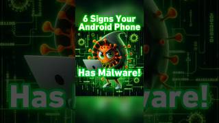 6 Signs Your Android Phone Has Malware 🦠📲 shorts android techtips alert [upl. by Enelime]