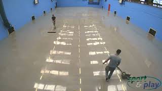 Pulastic Flooring Installation TimeLapse  Sport amp Play Ltd [upl. by Ibson]