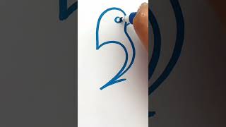 AMAZING  THIS IS HOW TO DRAW A BIRD [upl. by Cyrie]