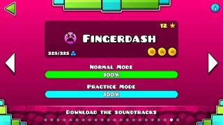 Geometry Dash 21 Level 21  Fingerdash All Coins [upl. by Adnylam]