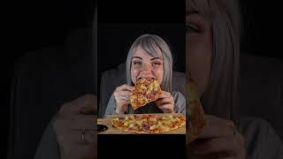 Amazing Hawaiian Pizza ASMR Mukbang [upl. by Cardinal]