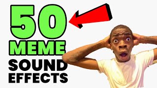 50 Meme Sound Effects Pack For Editing 2024 [upl. by Yenetruoc316]