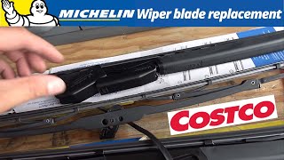 Costco Michelin Wiper Blade installation how to steps testreview [upl. by Sharla]