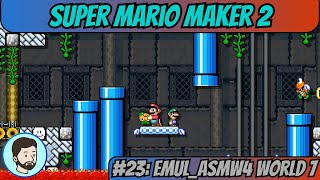 Super Mario Maker 2 Switch  Part 23 EmulASMW4 World 7 [upl. by Ahtamat527]