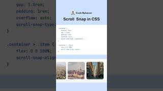 Horizontally scrollable container that will snap on elements when scrolling [upl. by Lehsar]