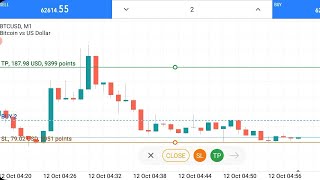 79 USD Sl Hit In BTC Trading [upl. by Durkee619]