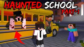 MINECRAFT HORROR SCHOOL STORY IN HINDI😨Part1 [upl. by Ilac]