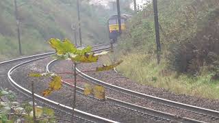 29th Oct 2023 Galatea 45699 hurtles up the bank Lancaster [upl. by Joappa]