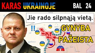 Bal 24 PRASIVERŽIMAS Rusai IŠNAUDOJA Ukrainiečių Klaidą IR PRASISKVERBIA PRO GYNYBOS LINIJĄ [upl. by Solhcin]