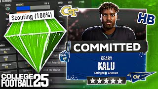 How to Recruit on College Football 25 Dynasty [upl. by Berg604]