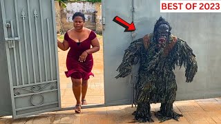 BEST OF 2023 SCARE PRANKS PART 2 Statue  Bushman  Gorilla [upl. by Faline]