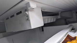 LG refrigerator ice maker not producing ice testing icemaker test button location [upl. by Stucker]