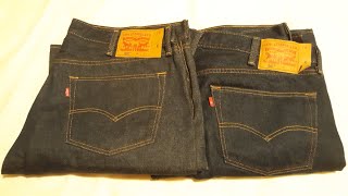 LEVIS 501 SHRINK TO FIT BEFORE AND AFTER WASH COMPARISON LEVIS LEVIS501 LEVIS501SHRINKTOFIT [upl. by Enelrae]