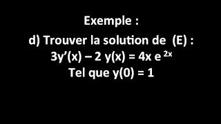 résolution dune éq différentielle du 1er ordre avec une condition initiale [upl. by Dubenko]