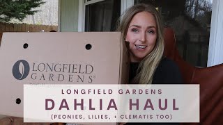 2022 Dahlia Haul  Longfield Gardens Unboxing Establishing Our Perennial Flower Cottage Garden [upl. by Studnia]