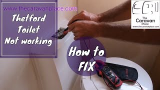 Thetford cassette toilet not flushing how to fix Thetford toilet [upl. by Laius]